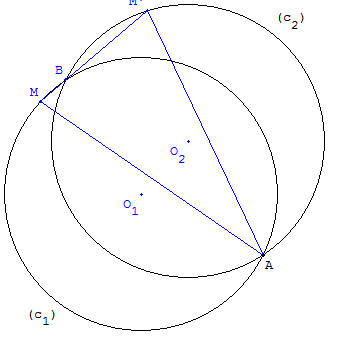 transformation geometrique rotation - alignement avec un point et son transforme - copyright Patrice Debart 2003