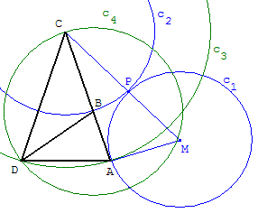 geometrie du triangle - triangle d'or - copyright Patrice Debart 2010