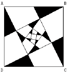 le carré - division par 5 de l'aire