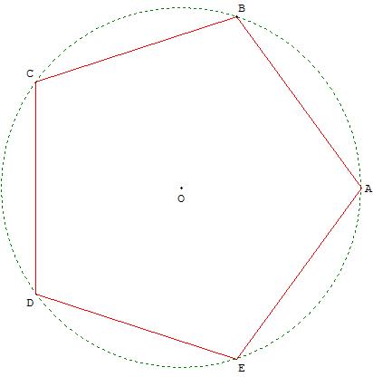 pentagone regulier - copyright Patrice Debart 2003