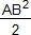 AB^2/2