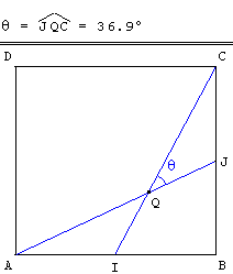 exercice produit scalaire - calculs d'angle - copyright Patrice Debart 2003