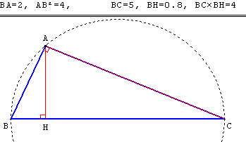 geometrie du triangle - hauteur - copyright Patrice Debart 2003