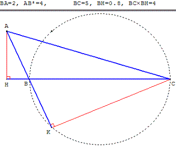 geometrie du triangle - reciproque fausse - copyright Patrice Debart 2003