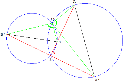 transformation géométrique similitude - determiner le centre