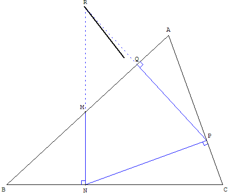 transfomaton géométrique homothétie - triangle a côtés perpendiculaires - copyright Patrice Debart