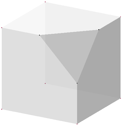 cube sans coin Geogebra