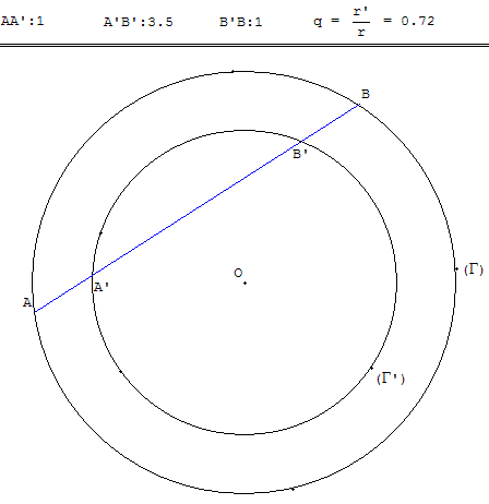 probleme de geometrie - partage d'une corde en trois