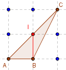 la planche à clous - triangle dans le geoplan 3 × 3 - copyright Patrice Debart 2012