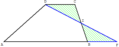 aire du trapèze transformé en triangle - copyright Patrice Debart 2008