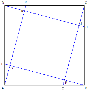 le carré au collège - carré a l'intérieur d'un carré - copyright Patrice Debart 2007
