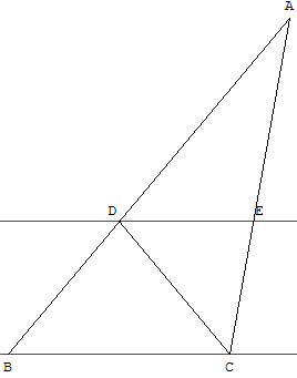 geometrie du triangle - angle inconnu - copyright Patrice Debart 2004