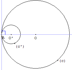 2 cercles tangents - copyright Patrice Debart 2004