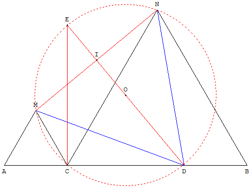 un troisieme triangle équilateral entre deux triangles equilateraux - copyright Patrice Debart 2011