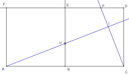 lieu geometrique dans un rectangle - copyright Patrice Debart 2011