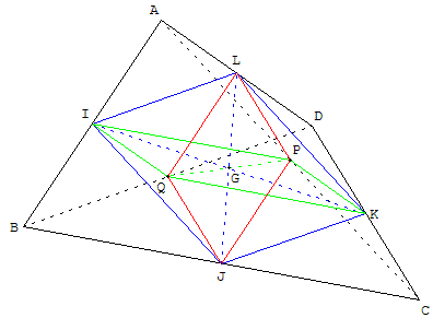 trois parallelogrammes de Varignon - copyright Patrice Debart 2004