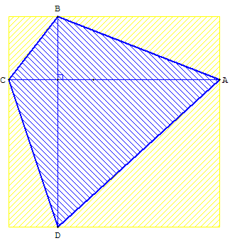 quadrilatère - pseudo-carre inscrit dans un carré - copyright Patrice Debart 2007