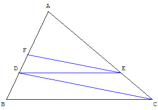 theoreme de thales - moyenne geometrique - copyright Patrice Debart 2004