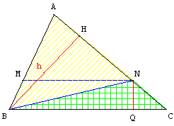 theoreme de thales - methode des aires - copyright Patrice Debart 2004