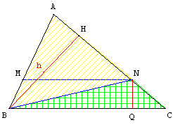 théorème de Thalès - méthode des aires - copyright Patrice Debart 2004