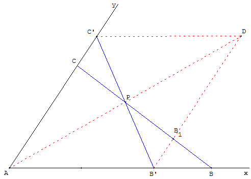 figure geometrique - le plus petit triangle - solution - copyright Patrice Debart 2009