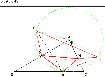 perimètre minimum - solution - copyright Patrice Debart 2004