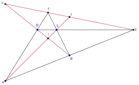 quadrilatere complet et diagonales - copyright Patrice Debart 2008