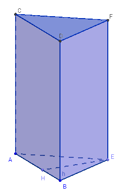 Geogebra 3D - prisme de base triangulaire - copyright Patrice Debart 2014