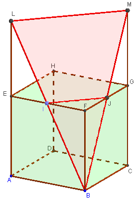 geogebra 3d - parallèles dans un cube - copyright Patrice Debart 2015