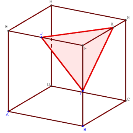 section d'un cube avec geogebra 3d - copyright Patrice Debart 2015
