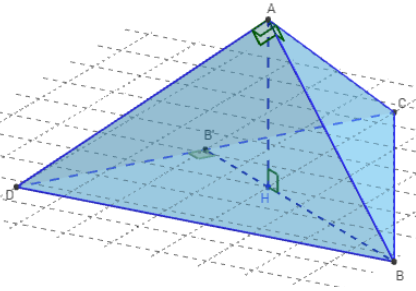 Geogebra 3d - tétraèdre trirectangle - copyright Patrice Debart 2015