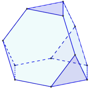 Geogebra 3d - tétraèdre tronqué - copyright Patrice Debart 2015