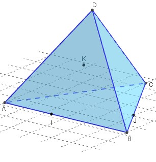 figure geogebra 3d - tétraèdre- copyright Patrice Debart 2015