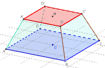 geogebra 3d - tronc de pyramide - copyright Patrice Debart 2014