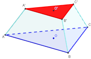 geogebra 3d - tronc de tétraèdre - copyright Patrice Debart 2014