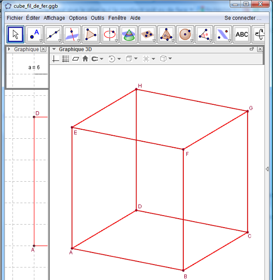 GeoGebra : Déplacement des fenêtres graphiques - copyright Patrice Debart 2014