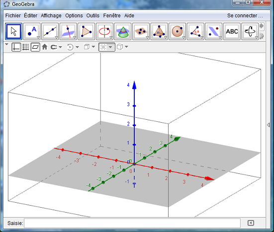 geogebra 3d - boîte de visualisation - copyright Patrice Debart 2014