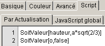 script par actualisation