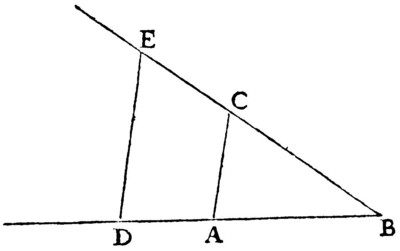 la Geometrie de Descartes - configuration de Thales - figure 1