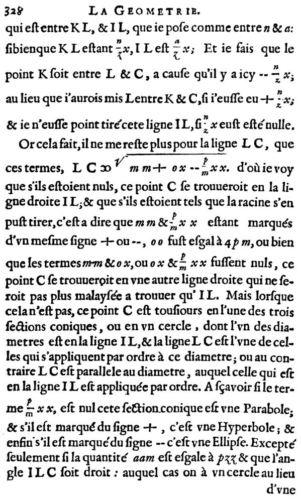 la geometrie de descartes - ed. 1637 - probleme de pappus - page 328