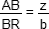 AB/BR = z/b