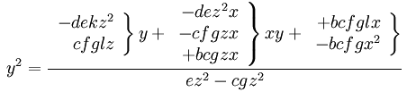 Calcul de y2