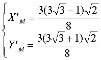 coordonnées de M