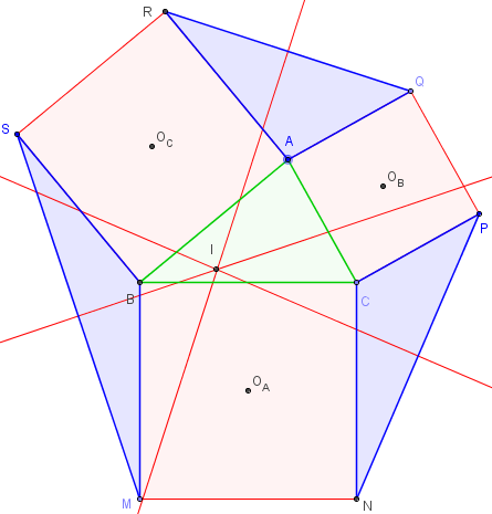 trois carrés autour de BOA - extriangles - copyright Patrice Debart 2006