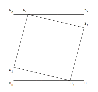 carré inscrit dans un carré - copyright Patrice Debart 2003