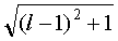 rac((l-1)²+1)