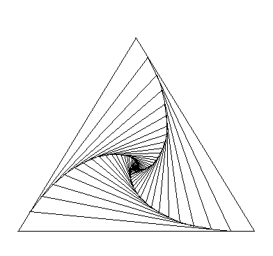triangles itératifs - copyright Patrice Debart 2003