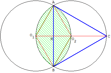 geometrie du triangle équilatéral - construction d'un triangle inscrit dans un cercle - copyright Patrice Debart 2004