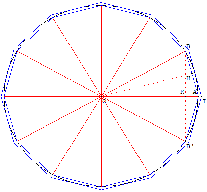 polygone régulier - dodécagone - copyright Patrice Debart 2006