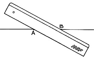 construction à la règle à bords parallèles